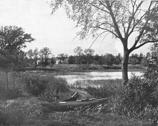 Zatoka w Lac la Belle, Oconomowoc, Wisconsin, USA, ok. 1900.