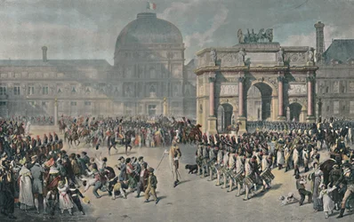 Dzień powtórki pod panowaniem imperium, Place Du Carrousel, 1810, 1896