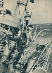 Niszczyciel w ciężkich warunkach pogodowych, 1936