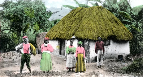 Wioska jamajska, ok. 1900