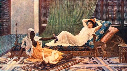 Nowe światło w Hareem, 1884, c1902.