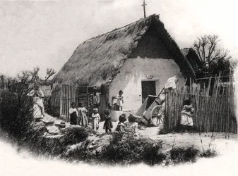 Chatka w Ameryce Południowej, ok. 1900