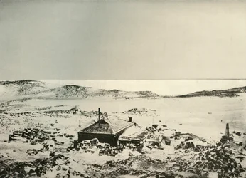 Widok chaty w kierunku północnym, c1908, 1909.