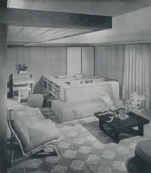 Połączony salon i jadalnia, 1942