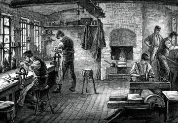 Sklep z nożami, ok. 1880