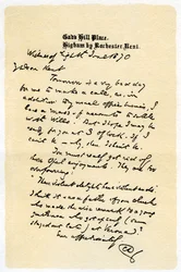 List odręczny, 1870 1899