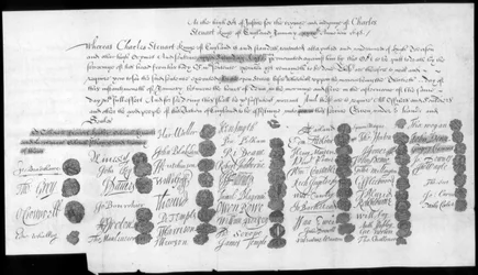 List dotyczący Karola Stuarta, Bonnie Prince Charlie, XVIII wiek