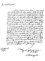 List napisany przez Thomasa Lincolna, 1676 1840