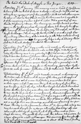 Strona z dziennika Johna Newtona, 1750-1754 1965