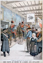 Wizyta weteranów wojennych w Muzeum Wojska, 1903