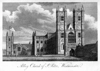 Abbey Church of St Peter, Westminster, Londyn, 1805