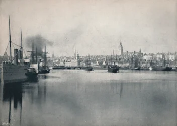 Aberdeen - Widok ogólny z rzeki, 1895