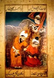 Abraham przygotowujący się do ofiarowania swojego syna Izaaka Bogu, XVIII wiek