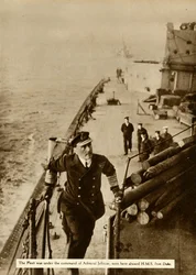 Admirał Jellicoe na pokładzie HMS Iron Duke, 1914, 1935.
