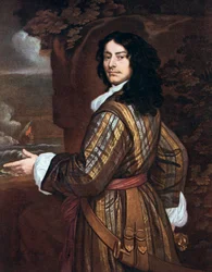 Admirał Sir John Harman, angielski oficer marynarki, XIX wiek