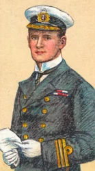 Admirał Teddy Evans, 1881-1957, brytyjski oficer marynarki i badacz Antarktyki, 1916