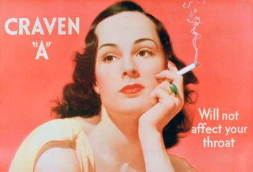 Reklama papierosów Craven A, 1939
