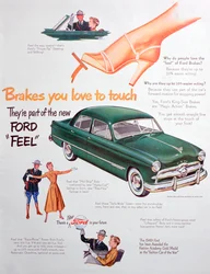 Reklama samochodów Ford, 1949