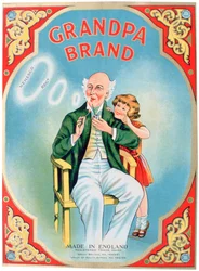Reklama tytoniu fajkowego Grandpa Brand