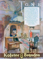 Reklama gramofonów radiowych Kolster Brandes, 1930