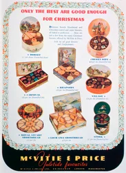 Reklama ciastek McVitie i Price, 1938