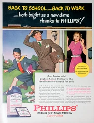 Reklama mleka magnezowego Phillips, 1946