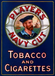 Reklama dla graczy Navy Cut Tobacco and Cigarettes, 1923
