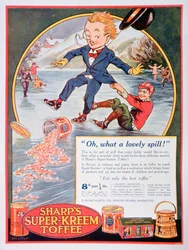 Reklama Sharps Super-Kreem Toffee, 1923