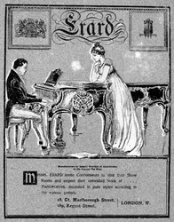 Reklama pianin Erard, 1901