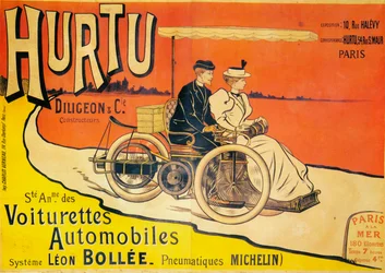 Reklama samochodów Hurtu, ok. 1896 r.