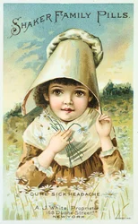 Reklama Shaker Family Pills, 1891