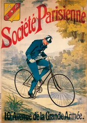 Reklama rowerów Societe Parisienne, ok. 1895 r.