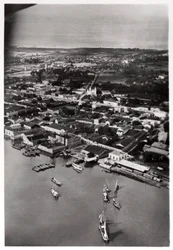 Widok z lotu ptaka na Natal, RPA, z Zeppelina, 1930 1933