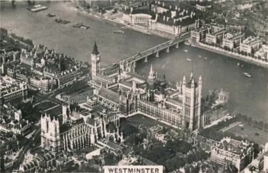 Widok z lotu ptaka na Westminster, 1939