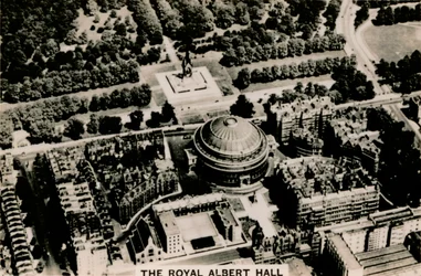 Widok z lotu ptaka Royal Albert Hall, 1939