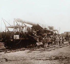 Oddziały afrykańskie i ciężka artyleria, Szampan, północna Francja, c1914-c1918