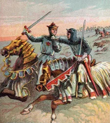 Po bitwie pod Crecy, 1346, c1850