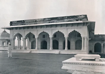 Agra. Dewan-i-Khas lub sala audiencji publicznej, c1910.