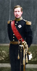 Albert I 1875-1934, król Belgów od 1909, w mundurze wojskowym