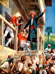 Alexander Burnes, szkocki dyplomata zamordowany przez Afgańczyków podczas pierwszej wojny anglo-afgańskiej, 1841