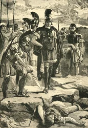 Aleksander i ciało Dariusza, 1890.