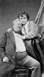 Alexandre Dumas, starszy, francuski powieściopisarz i dramaturg, c1865