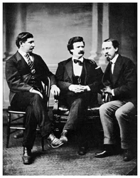 Alfred Townsend, Mark Twain i David Gray, 1871 1955