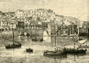 Algier, od morza, 1890.