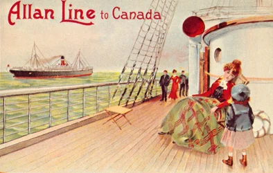 Linia Allana do Kanady, ok. 1900.