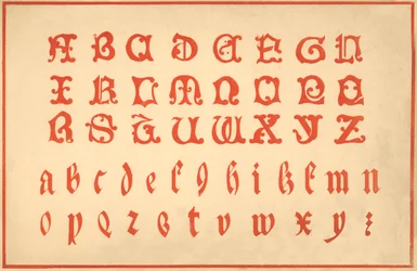 Alfabet, litery A-Z, duże i małe litery