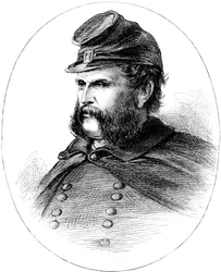 Ambrose Burnside, generał Unii wojny secesyjnej, ok. 1880 r