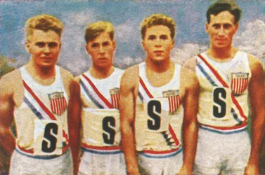 Drużyna amerykańska, sztafeta 4 x 100m, 1928.