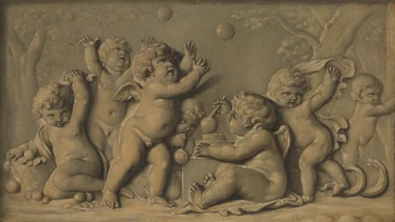 Amorini gra jedną z pary, 1770-90.
