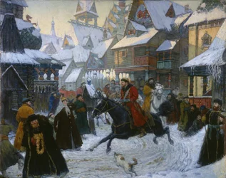 Starożytne rosyjskie miasto. Jeźdźcy, lata 1910